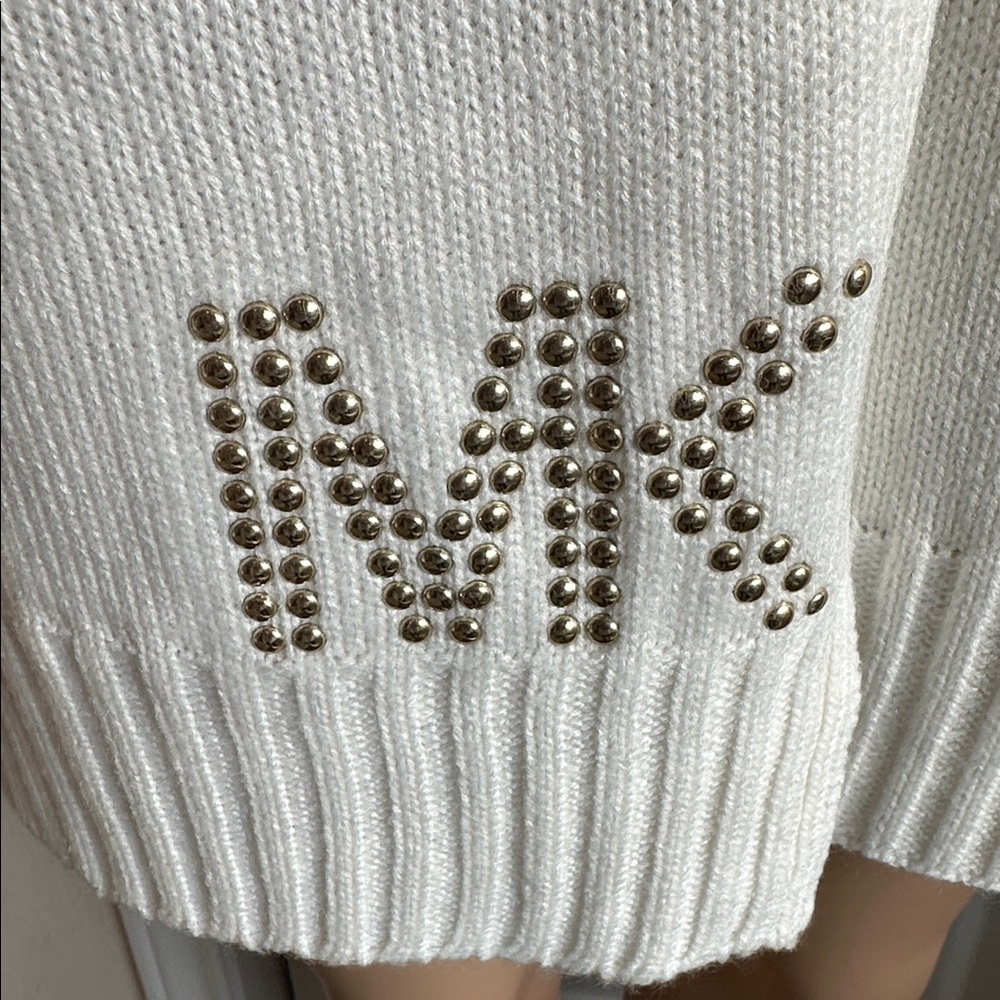MICHAEL Michael Kors Cream Knit Scarf - Picture 2 of 12